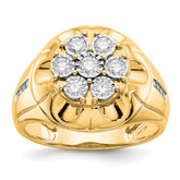 14k Diamond Mens Ring