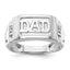 Men's Dad AA Diamond Ring in 14K White Gold (0.01 ct. tw.), Size 10 - Sophia Jewelers