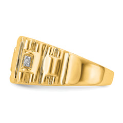 14k AA Diamond men's ring