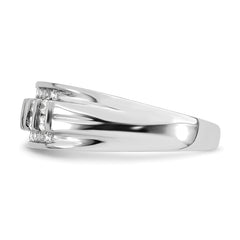 10k White Gold 1/2 carat Lab Grown Diamond VS/SI+ G+ Complete Men's Ring