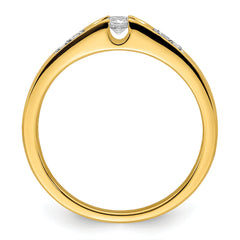 14K Lab Grown Diamond VS/SI+ G+ Petite Engagement Ring