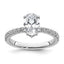 Oval Lab-Grown Diamond Solitaire Engagement Ring in 14K White Gold (1 3/4 ct. tw.), Size 7 - Sophia Jewelers