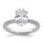 Oval Lab-Grown Diamond Solitaire Engagement Ring in 14K White Gold (2 1/2 ct. tw.), Size 7 - Sophia Jewelers