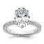 Oval Lab-Grown Diamond Solitaire Engagement Ring in 14K White Gold (3 1/5 ct. tw., VS/SI+ G+), Size 7 - Sophia Jewelers