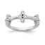 Lab-Grown Diamond Bloom Ring in 14K White Gold (1/5 ct. tw.), Size 7 - Sophia Jewelers