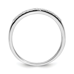 10k White Gold 1/10 carat Lab Grown Diamond VS/SI+ G+ Complete Wedding Band