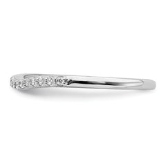 10k White Gold 1/10 carat Lab Grown Diamond VS/SI+ G+ Complete Wedding Band