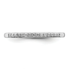 10k White Gold 1/10 carat Lab Grown Diamond VS/SI+ G+ Complete Wedding Band