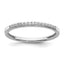 10k White Gold 1/10 carat Lab Grown Diamond VS/SI+ G+ Complete Wedding Band