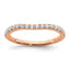 Lab-Grown Diamond Wedding Band in 14K Rose Gold (1/3 ct. tw.), Size 7 - Sophia Jewelers