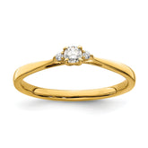 First Promise 14k 1/8 carat Lab Grown Diamond VS/SI+ G+ Complete Petite Engagement Ring