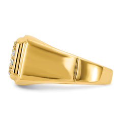 10k 1 carat Lab Grown Diamond VS/SI+ G+ Cluster Men's Ring