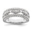 14k White Gold 1 1/5 carat Lab Grown Diamond VS/SI+ G+ Complete Fashion Ring