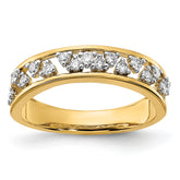 14k Polished Diamond Band