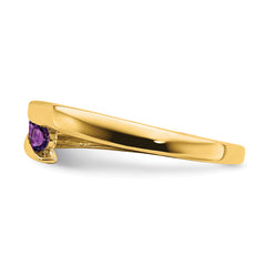 14k Amethyst 4-stone Ring