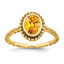 Oval Citrine Ring in 14K Yellow Gold, Size 7 - Sophia Jewelers