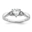 White Topaz & Diamond Ring in Sterling Silver (0.02 ct. tw.), Size 6–8 - Sophia Jewelers