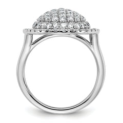 14k White Gold 2 1/4 carat Lab Grown Diamond VS/SI+ G+ Complete Fashion Ring