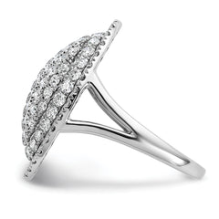 14k White Gold 2 1/4 carat Lab Grown Diamond VS/SI+ G+ Complete Fashion Ring