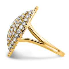 14k 2 1/4 carat Lab Grown Diamond VS/SI+ G+ Complete Fashion Ring