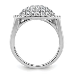 14k White Gold 2 carat Lab Grown Diamond VS/SI+ G+ Complete Fashion Ring