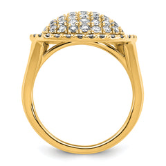 14k 2 carat Lab Grown Diamond VS/SI+ G+ Complete Fashion Ring