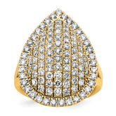 14k 2 carat Lab Grown Diamond VS/SI+ G+ Complete Fashion Ring