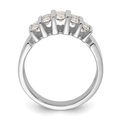 14k White Gold 1 carat Lab Grown Diamond VS/SI+ G+ Complete Fashion Band