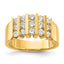 14k 1 carat Lab Grown Diamond VS/SI+ G+ Complete Fashion Band