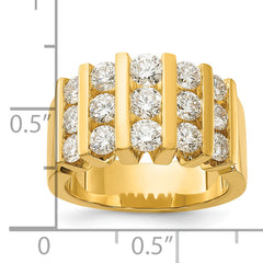 14k 2 carat Lab Grown Diamond VS/SI+ G+ Complete Fashion Band