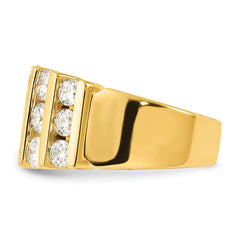 14k 3 carat Lab Grown Diamond VS/SI+ G+ Complete Fashion Band