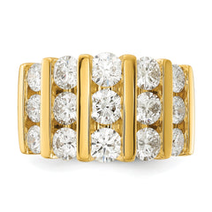 14k 3 carat Lab Grown Diamond VS/SI+ G+ Complete Fashion Band