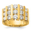 Men's Lab-Grown Diamond Band in 14K Yellow Gold, 3.25mm (3 ct. tw.), Size 7 - Sophia Jewelers
