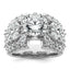 Lab-Grown Diamond Engagement Ring in 14K White Gold (6 3/8 ct. tw.), Size 7 - Sophia Jewelers