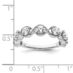 14K White Gold Lab Grown Diamond VS/SI+ G+ Band