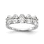 Oval Lab-Grown Diamond Five-Stone Anniversary Ring in 14K White Gold, 1mm (2 ct. tw.), Size 7 - Sophia Jewelers