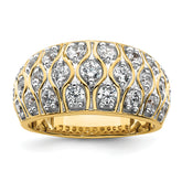 14k 1 1/6 carat Lab Grown Diamond VS/SI+ G+ Complete Fashion Ring