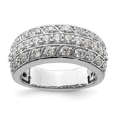 14K White Gold Lab Grown Diamond VS/SI+ G+ Band