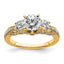 Three Stone Engagement Ring in 14K Yellow Gold (1 3/4 ct. tw.), Size 7 - Sophia Jewelers