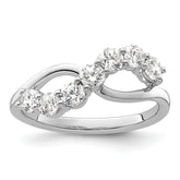 14K White Gold Lab Grown Diamond VS/SI+ G+ Band