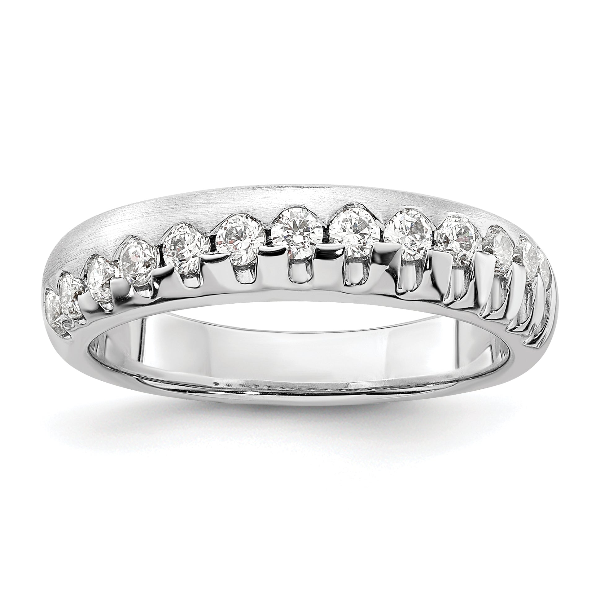 14K White Gold Lab Grown Diamond VS/SI+ G+ Band