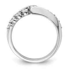 14k White Gold 1/2 carat Lab Grown Diamond VS/SI+ G+ Complete Band