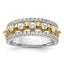 Lab-Grown Diamond Band in 14K Two-Tone Gold (7/8 ct. tw.), Size 7 - Sophia Jewelers