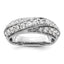 14k White Gold 1 carat Lab Grown Diamond VS/SI+ G+ Complete Band