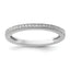14k White Gold 1/8 carat Lab Grown Diamond VS+ F+ Complete Wedding Band
