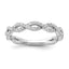 14k White Gold 3/8 carat Lab Grown Diamond VS/SI+ G+ Complete Wedding Band