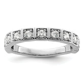 14k White Gold 1/2 carat Lab Grown Diamond VS/SI+ G+ Complete Fashion Band