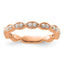 Lab-Grown Diamond Wedding Band in 14K Rose Gold, 2.75mm (1/4 ct. tw.), Size 7 - Sophia Jewelers