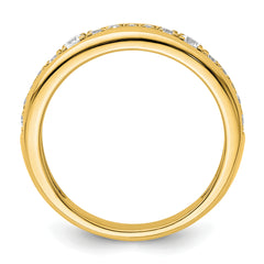 14k 3/8 carat Lab Grown Diamond VS/SI+ G+ Complete Fashion Band