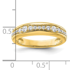14k 3/8 carat Lab Grown Diamond VS/SI+ G+ Complete Fashion Band
